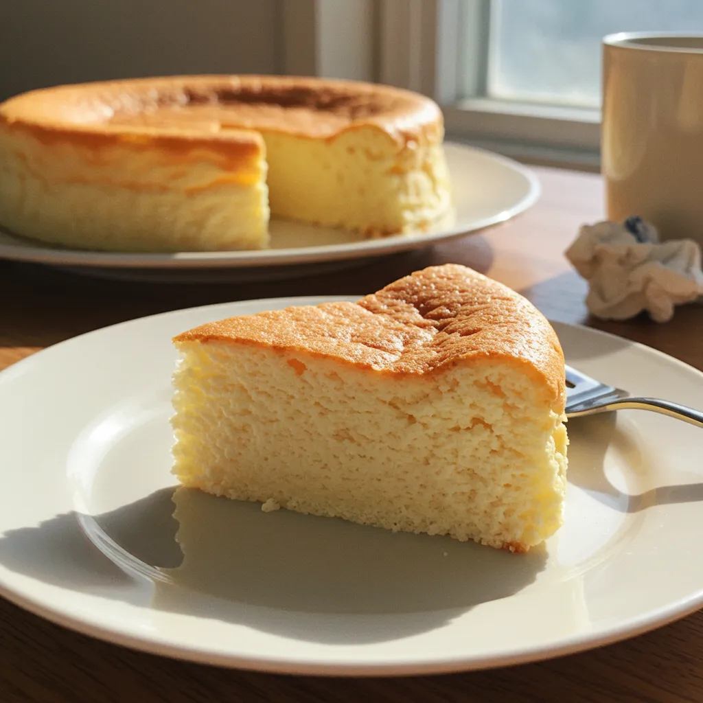 Delicious Japanese Cotton Cheesecake: Cloud-Like Fluffy Perfection - tertiary view